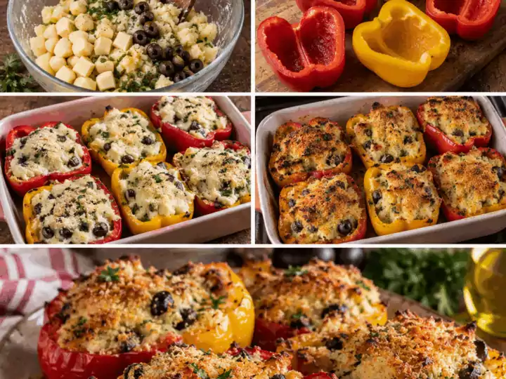 Peperoni Gratinati Ripieni di Patate, Caciocavallo e Olive – Calabria