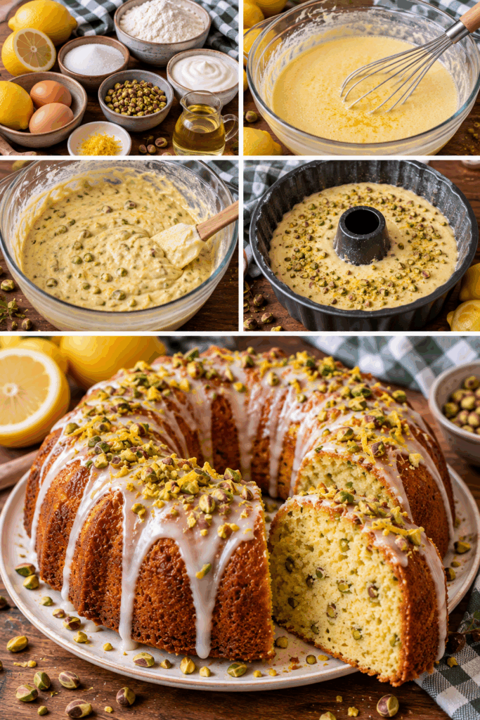 Ciambella al Limone, Yogurt e Pistacchi – Sicilia