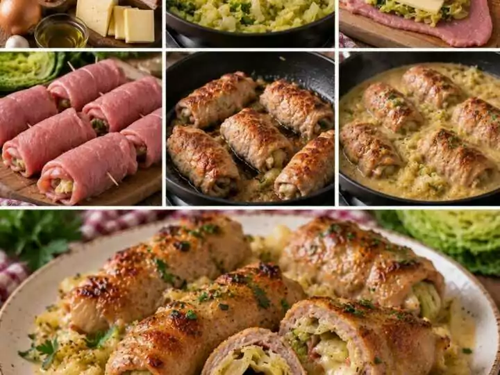 Involtini di Vitello con Verza, Fontina e Speck – Lombardia