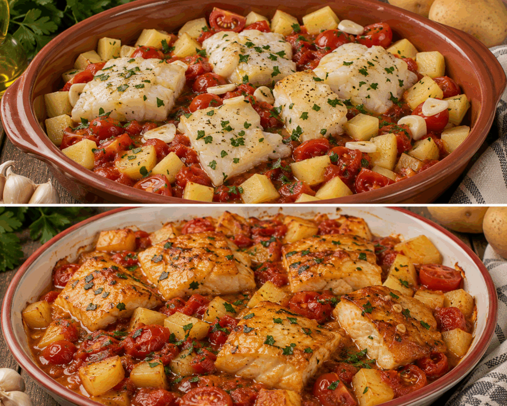 Baccalà alla Perugina con Patate e Pomodoro – Umbria