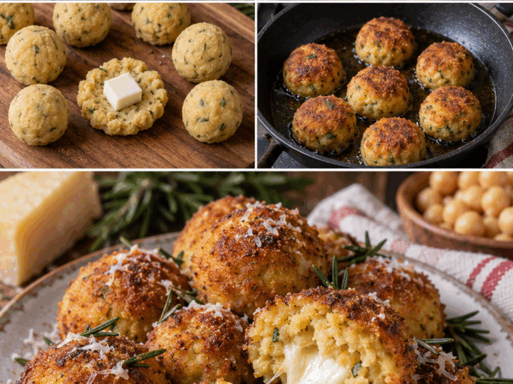 Polpettine di Ceci con Pecorino, Rosmarino e Cuore di Scamorza – Lazio