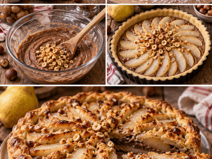 Crostata Rustica alle Pere con Crema di Castagne e Nocciole – Piemonte