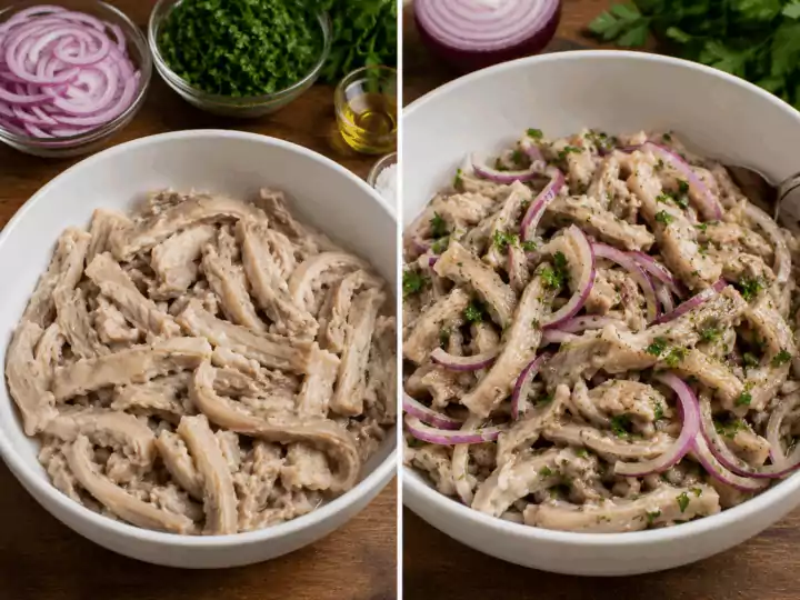 Insalata di Nervetti alla Milanese con Cipolla e Prezzemolo – Lombardia
