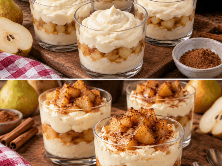 Crema al Mascarpone con Pere Caramellate e Cannella – Lombardia