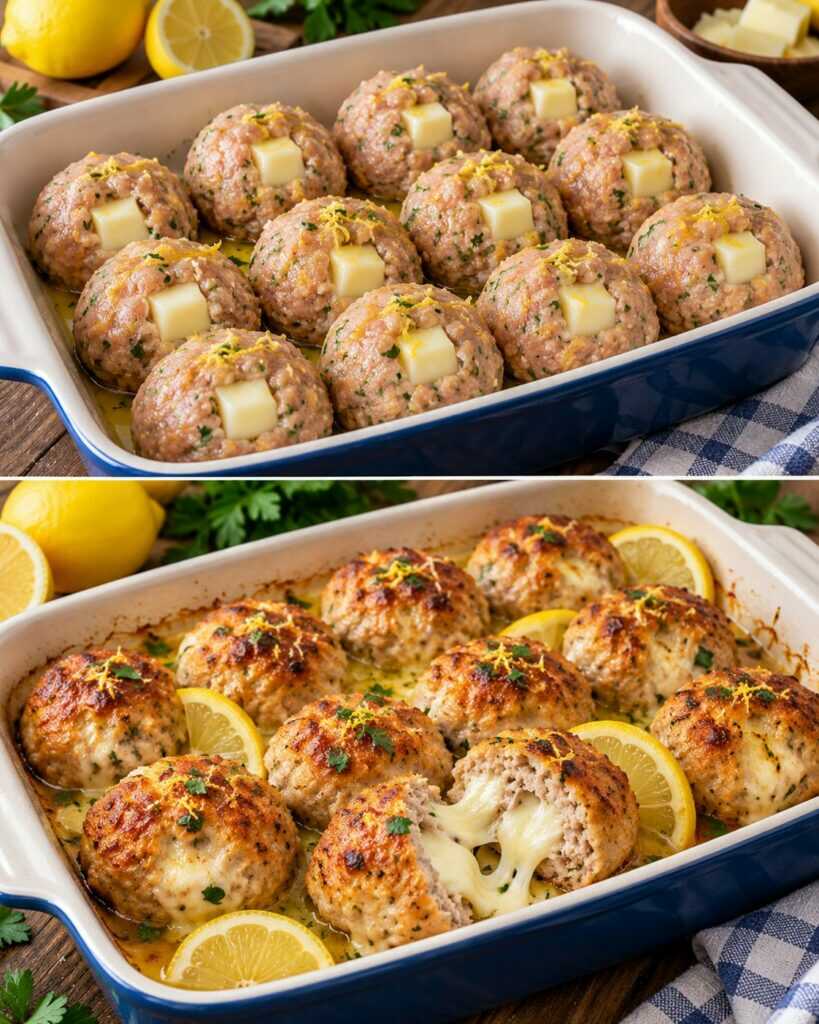 Polpette di Tacchino al Limone con Cuore di Scamorza