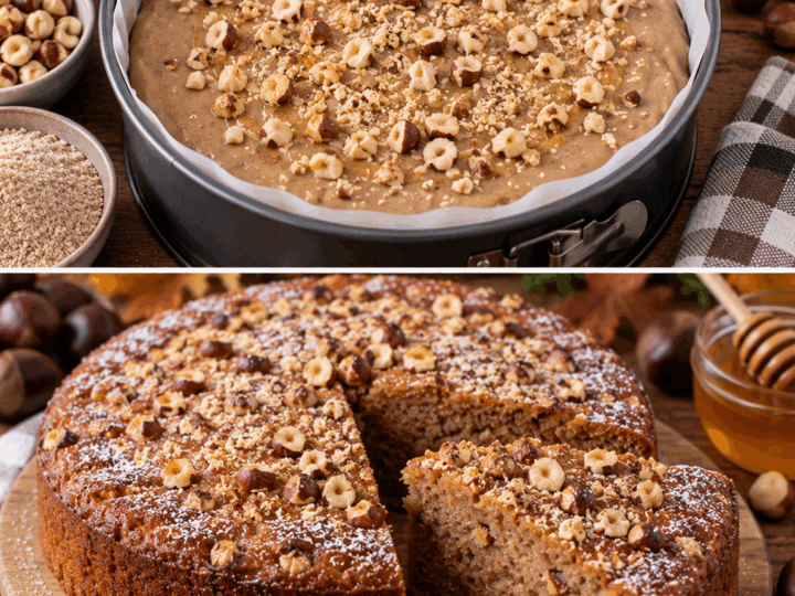 Torta Morbida di Castagne, Nocciole e Miele – Piemonte