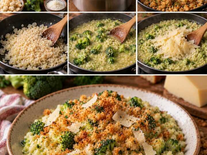 Risotto ai Broccoli con Caciocavallo e Mollica Croccante – Puglia