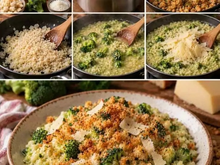 Risotto ai Broccoli con Caciocavallo e Mollica Croccante – Puglia