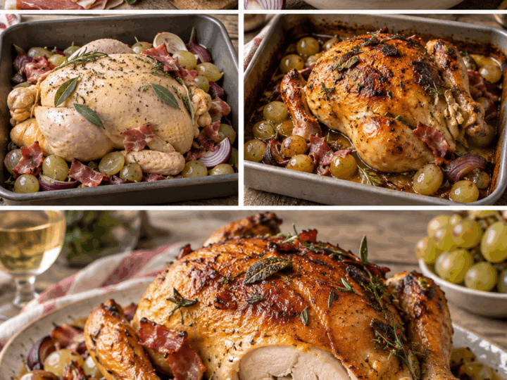 Pollo Arrosto con Uva Bianca, Speck e Cipolla Rossa – Trentino-Alto Adige