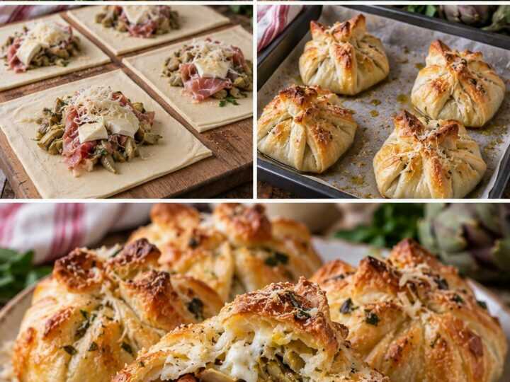 Fagottini di Carciofi con Pecorino, Prosciutto Crudo e Mozzarella – Lazio