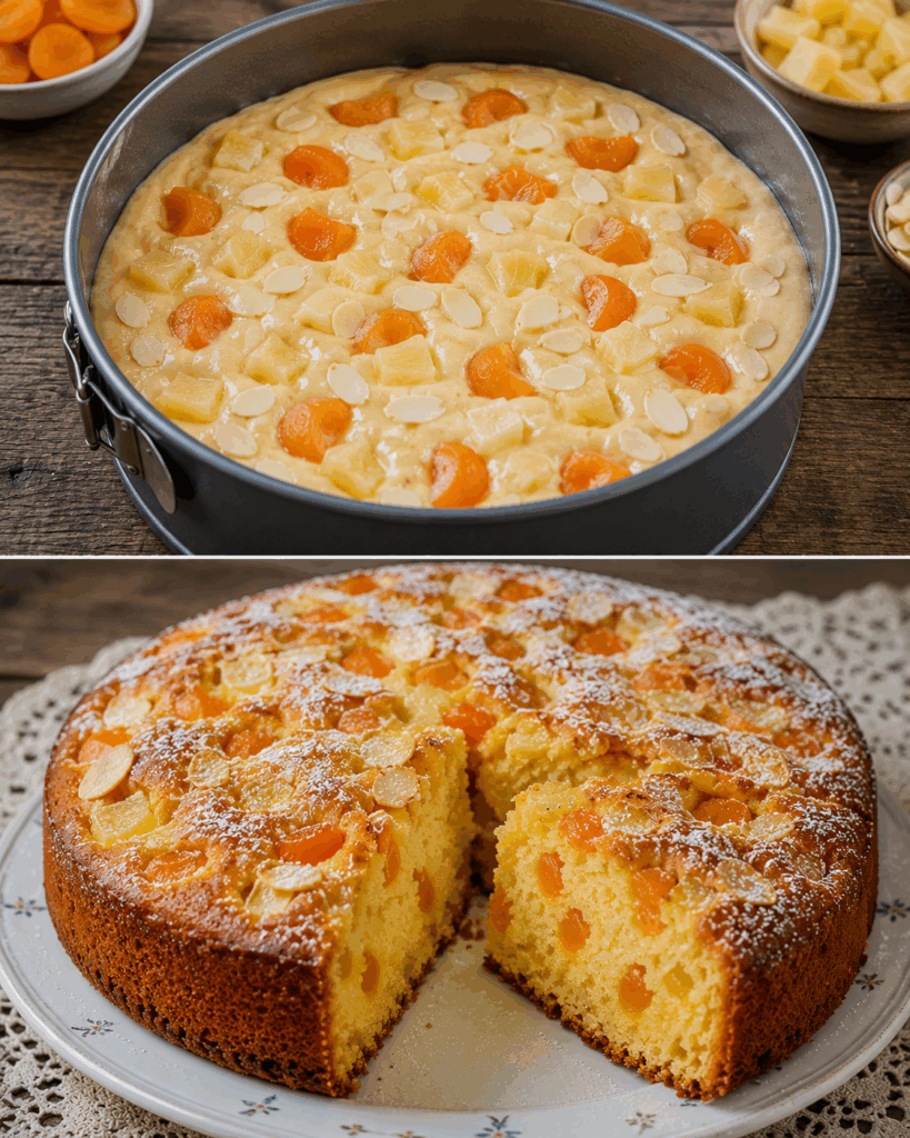 Torta Donizetti con Albicocche e Ananas Canditi – Lombardia