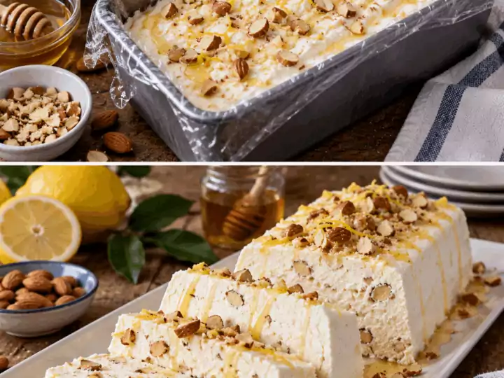 Semifreddo alla Ricotta con Miele, Mandorle e Limone – Sardegna