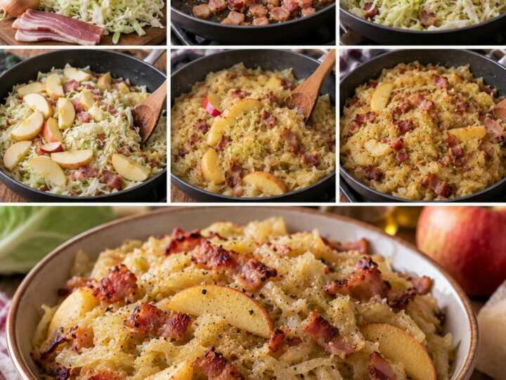 Cavolo Cappuccio Stufato con Mele, Speck e Aceto di Mele – Trentino-Alto Adige
