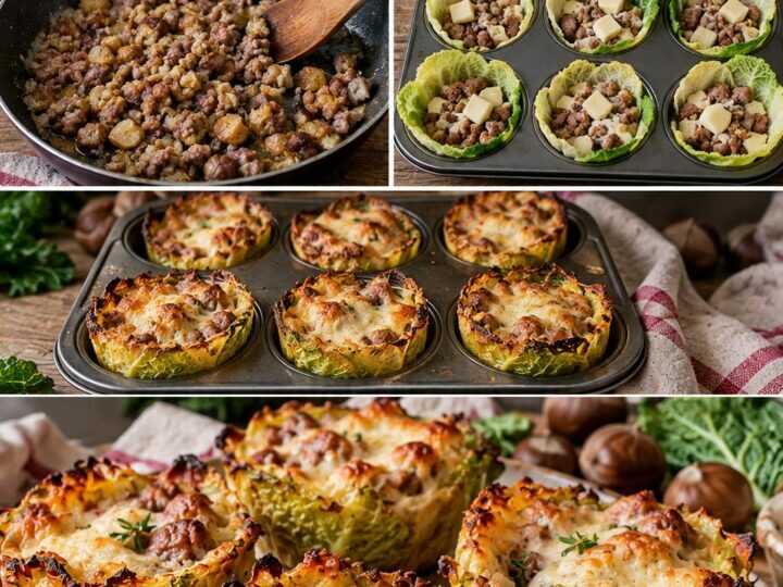 Cestini Caldi di Verza con Fontina, Salsiccia e Castagne – Valle d’Aosta