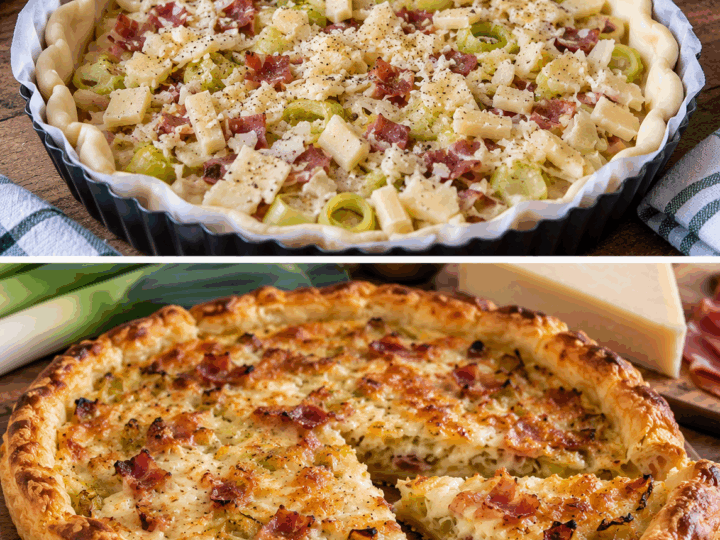 Sfoglia Salata con Porri, Speck e Asiago – Veneto