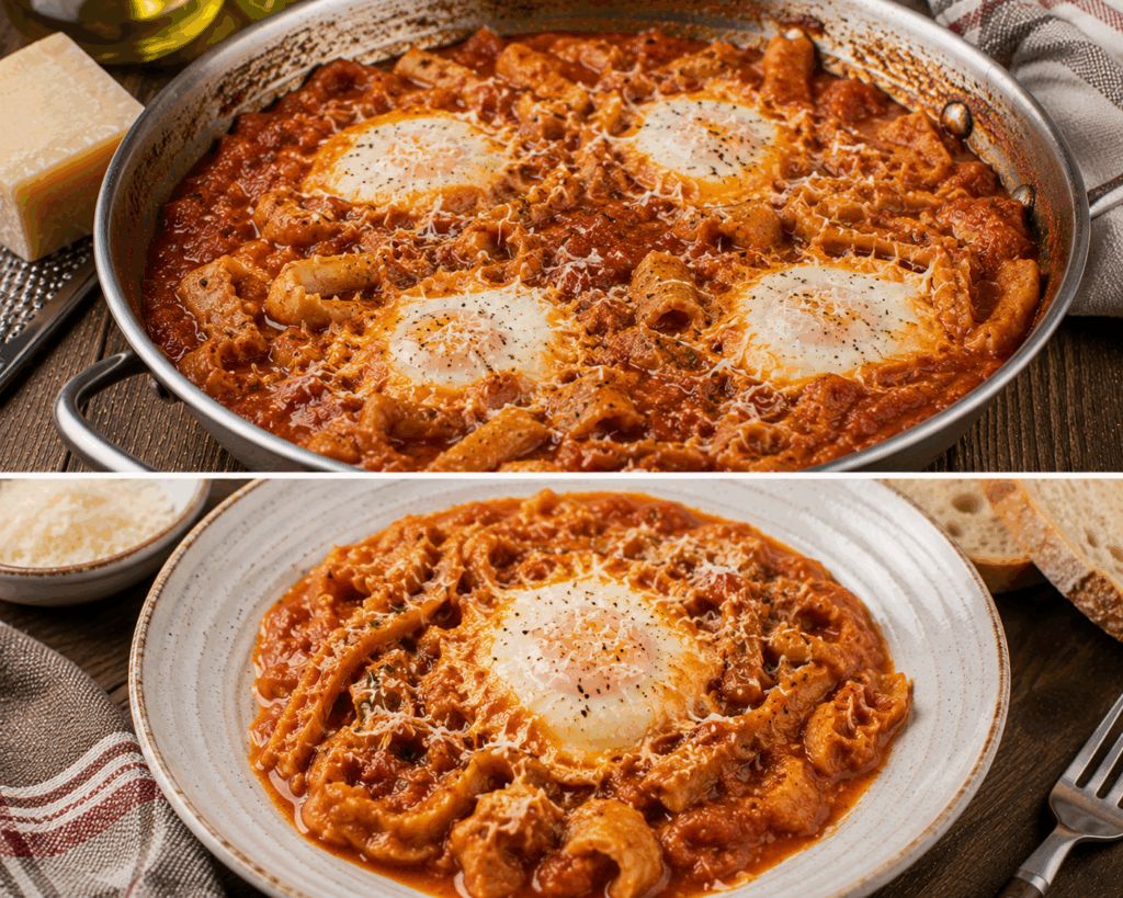 Uova in Trippa alla Romana con Pomodoro e Pecorino – Lazio