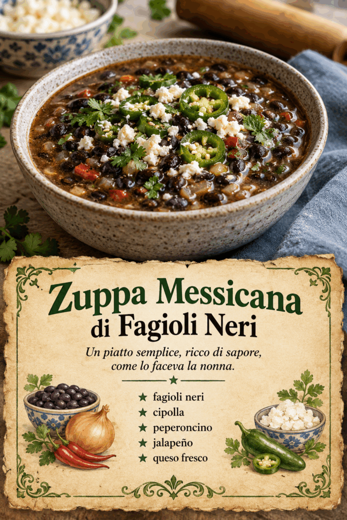 Zuppa Messicana di Fagioli Neri