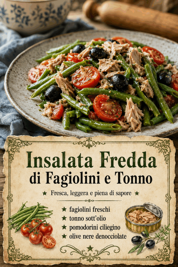 Insalata Fredda di Fagiolini e Tonno