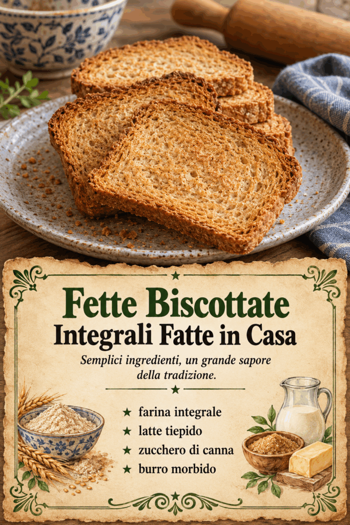 Fette Biscottate Integrali Fatte in Casa