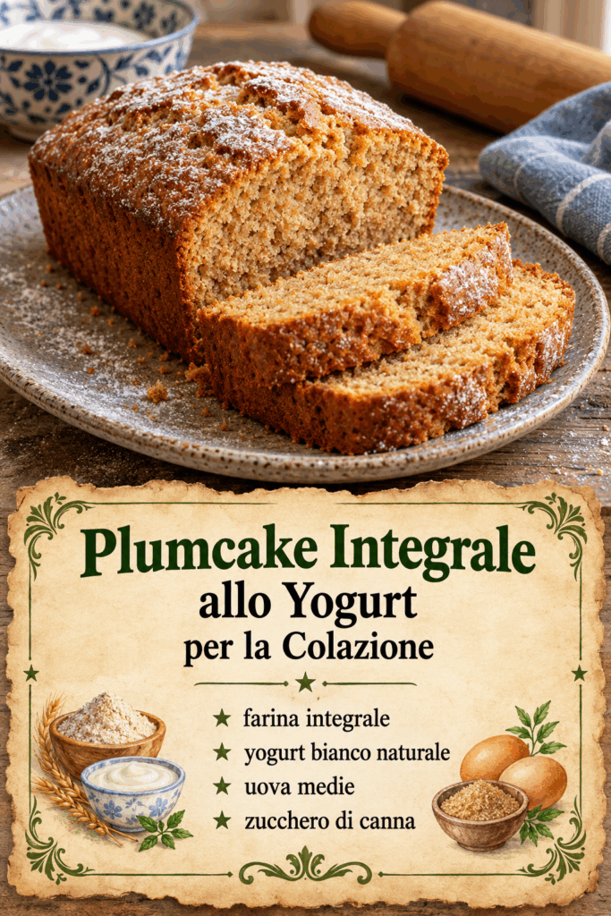 Plumcake Integrale allo Yogurt per la Colazione