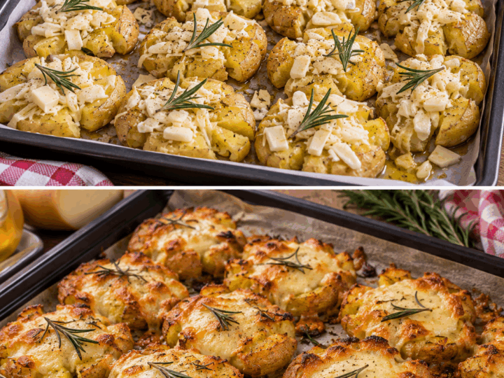 Patate Schiacciate al Forno con Scamorza e Rosmarino – Abruzzo