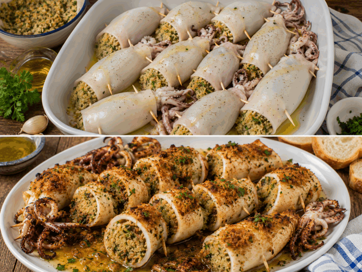 Calamari Ripieni alla Ligure con Erbe e Pangrattato – Liguria