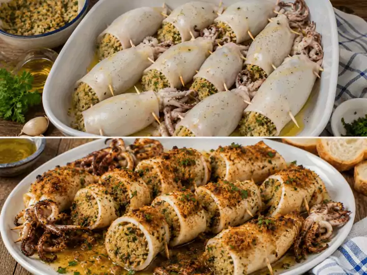 Calamari Ripieni alla Ligure con Erbe e Pangrattato – Liguria