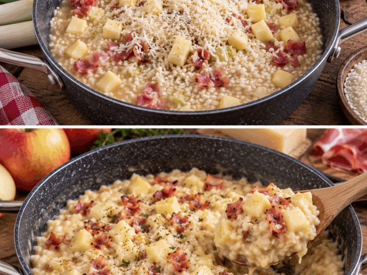 Risotto alle Mele, Speck e Formaggio di Malga – Trentino-Alto Adige