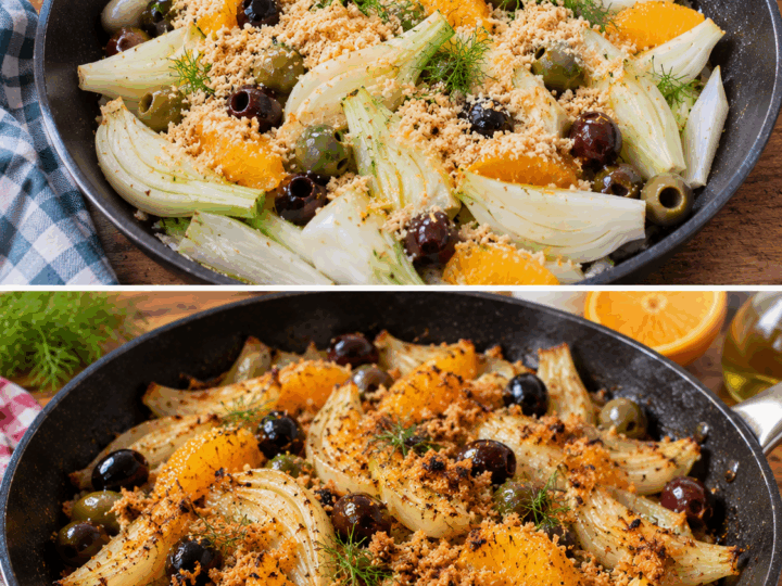 Finocchi in Padella con Olive, Arancia e Pangrattato – Sicilia