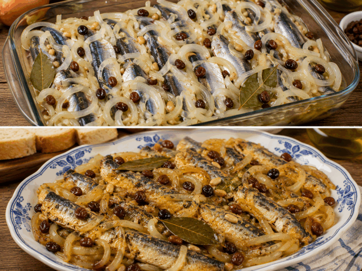 Sarde in Saor alla Veneziana con Cipolle e Uvetta – Veneto