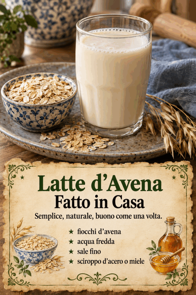Latte d&rsquo;Avena Fatto in Casa