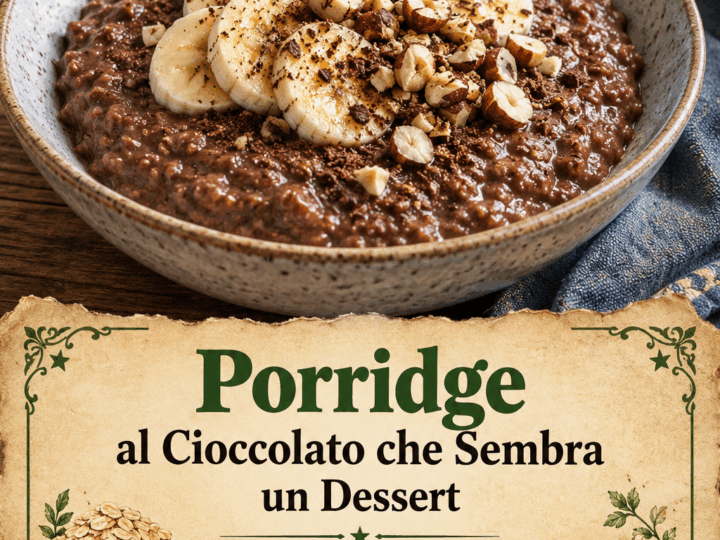 Porridge al Cioccolato che Sembra un Dessert