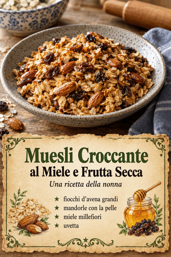 Muesli Croccante al Miele e Frutta Secca