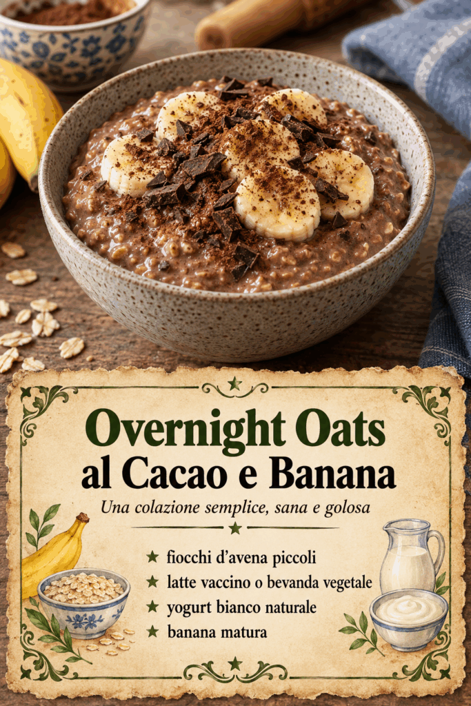 Overnight Oats al Cacao e Banana