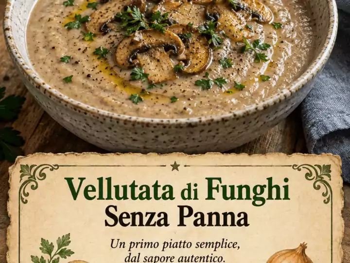 Vellutata di Funghi Senza Panna