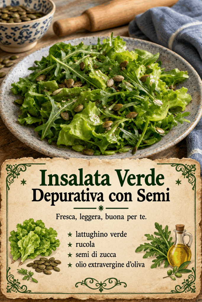 Insalata Verde Depurativa con Semi