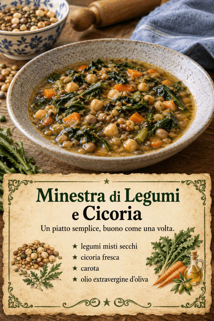 Minestra di Legumi e Cicoria