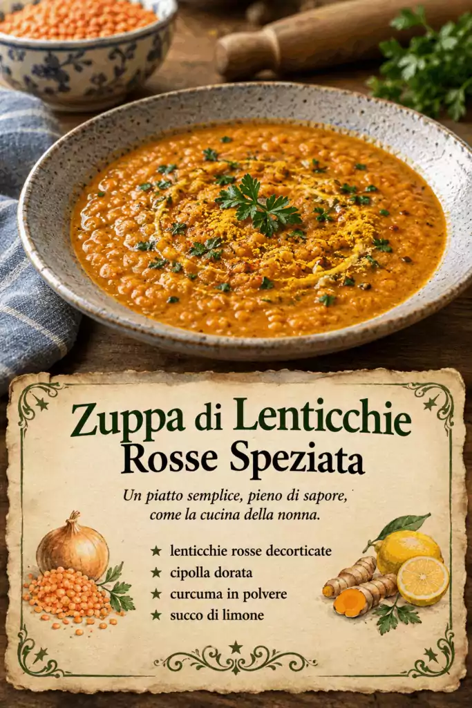 Zuppa di Lenticchie Rosse Speziata