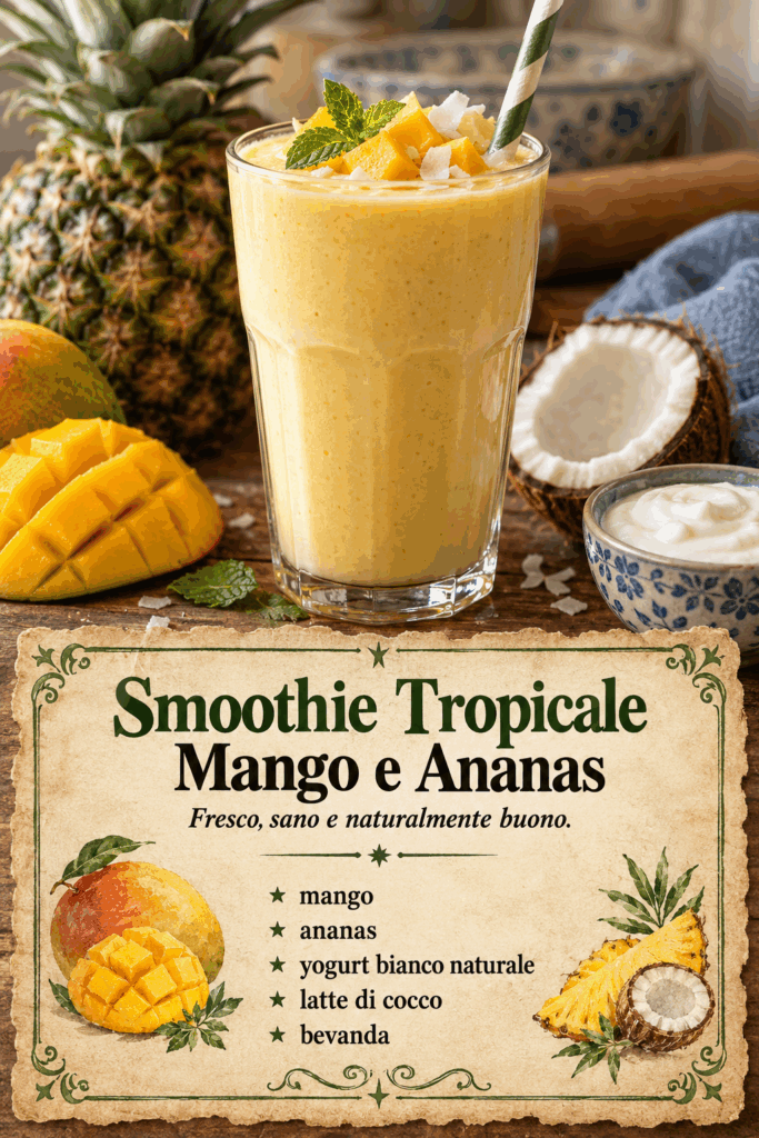 Smoothie Tropicale Mango e Ananas