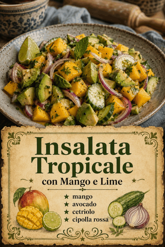 Insalata Tropicale con Mango e Lime