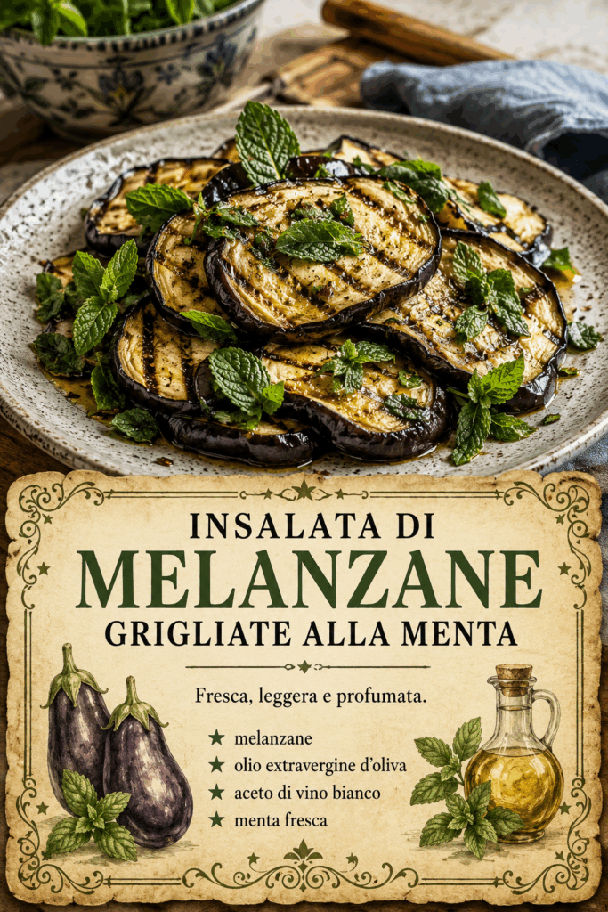 Insalata di Melanzane Grigliate alla Menta