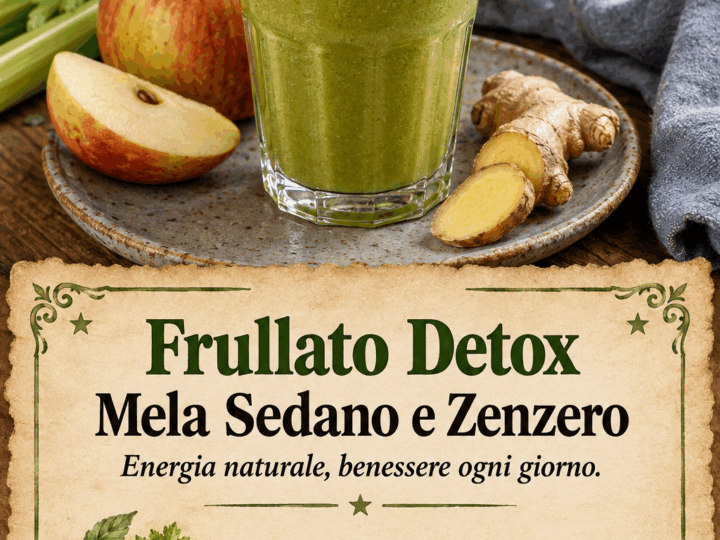 Frullato Detox Mela Sedano e Zenzero