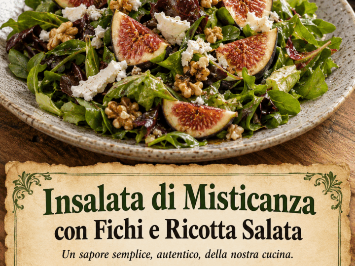 Insalata di Misticanza con Fichi e Ricotta Salata