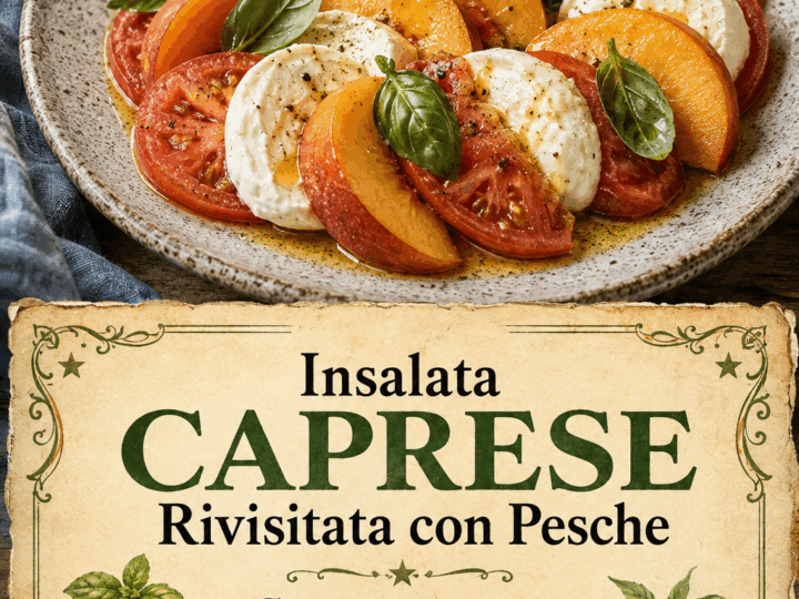 Insalata Caprese Rivisitata con Pesche