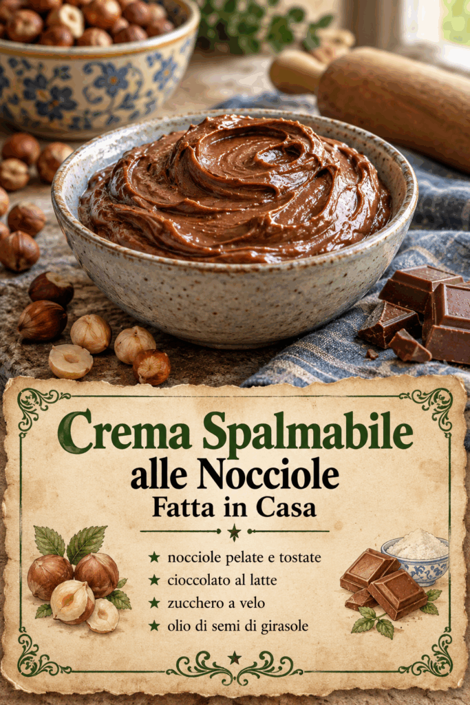 Crema Spalmabile alle Nocciole Fatta in Casa