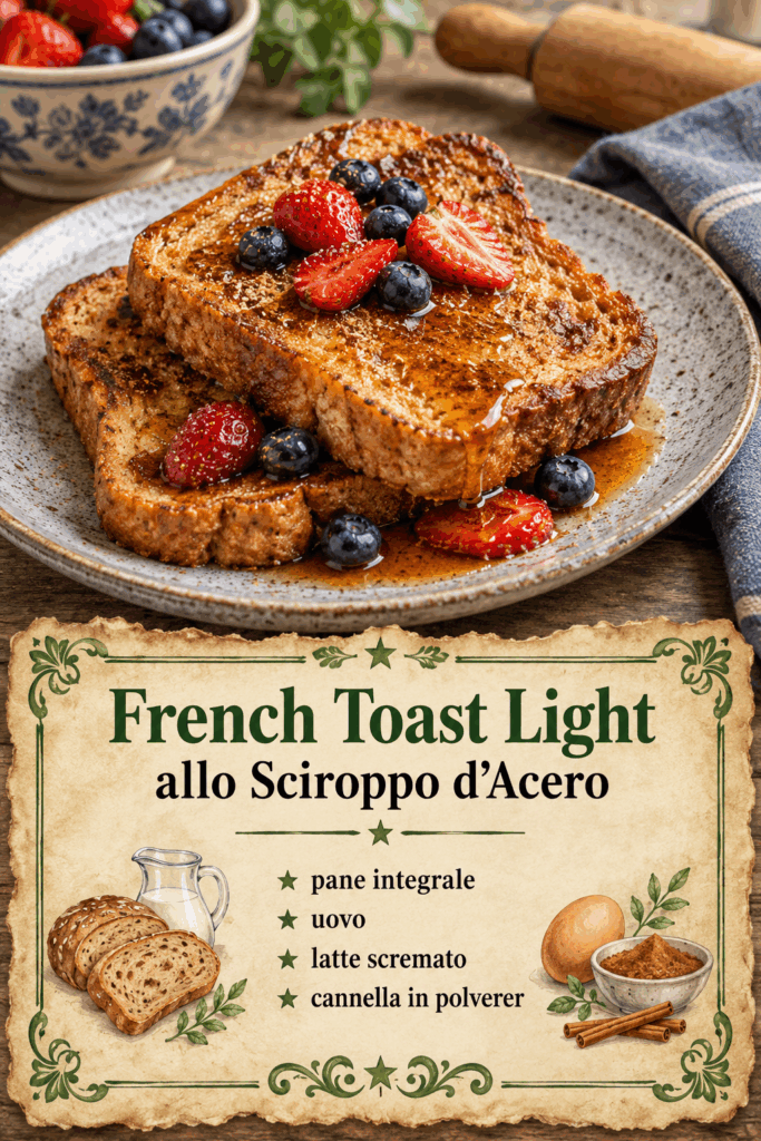 French Toast Light allo Sciroppo d&rsquo;Acero