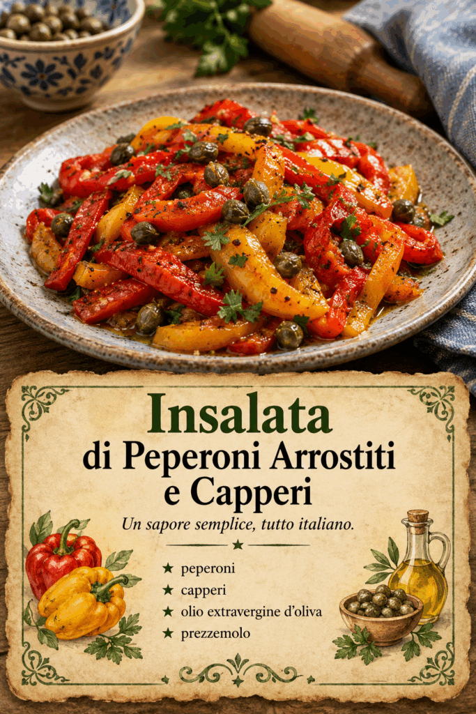 Insalata di Peperoni Arrostiti e Capperi