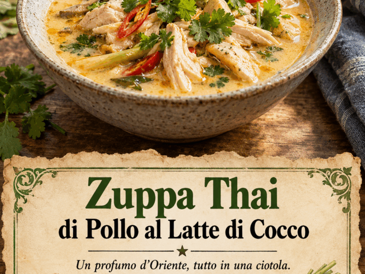 Zuppa Thai di Pollo al Latte di Cocco