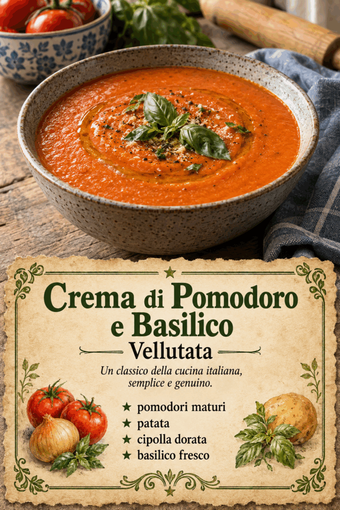 Crema di Pomodoro e Basilico Vellutata