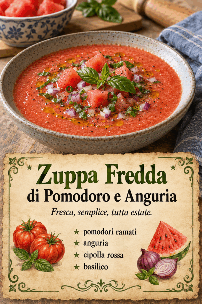 Zuppa Fredda di Pomodoro e Anguria